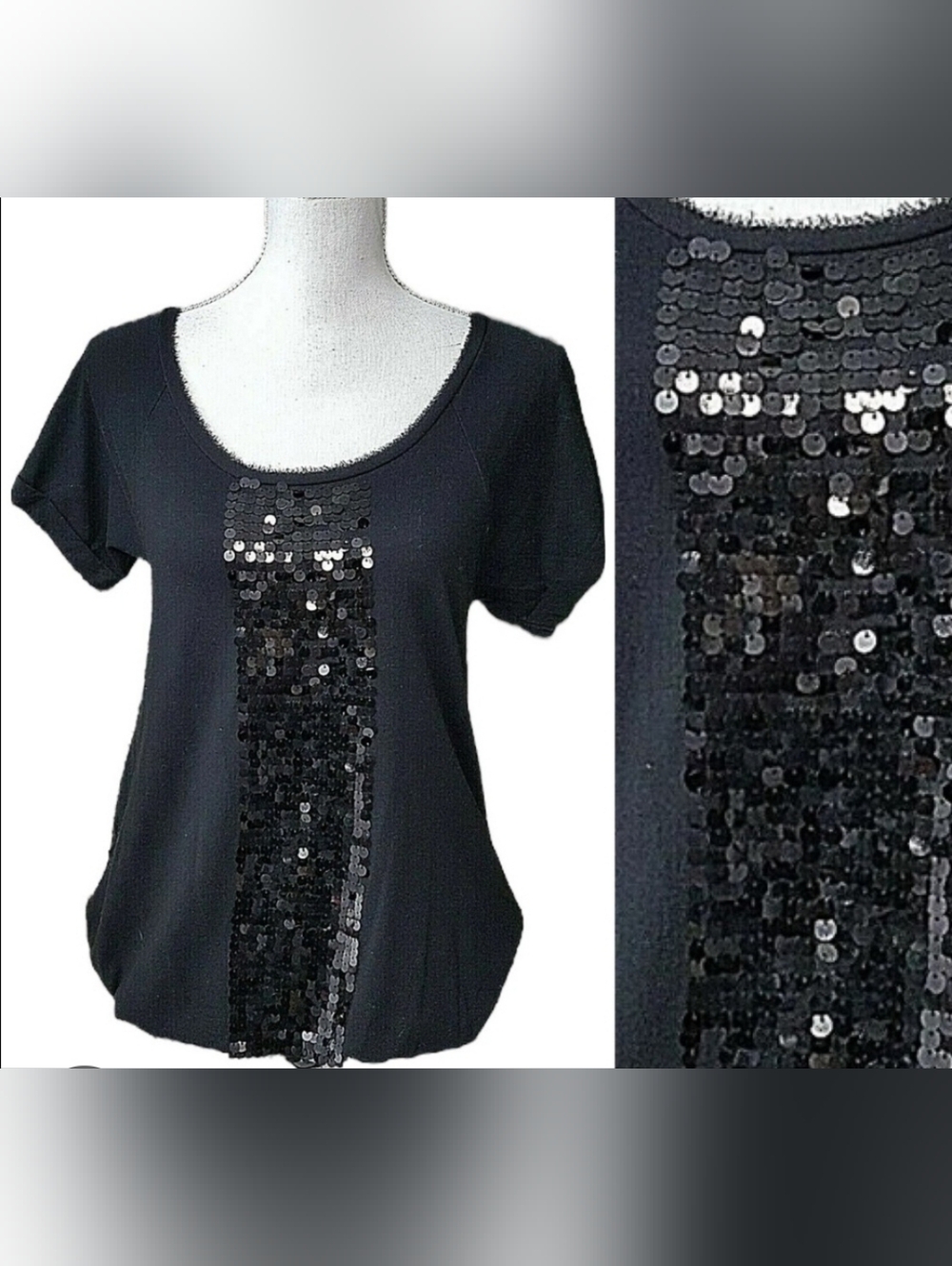 Ann Taylor Sequin Top Size Large